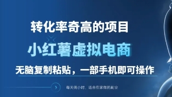 一单49.9，转化率奇高的项目，冷门暴利的小红书虚拟电商-齐力副业