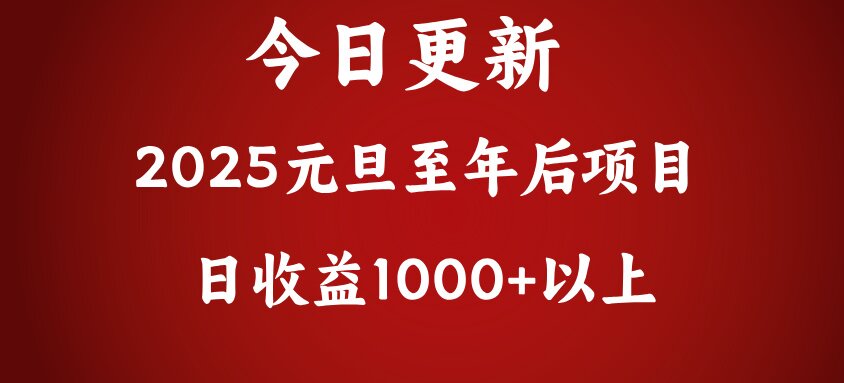 翻身项目，日收益1000+以上-齐力副业