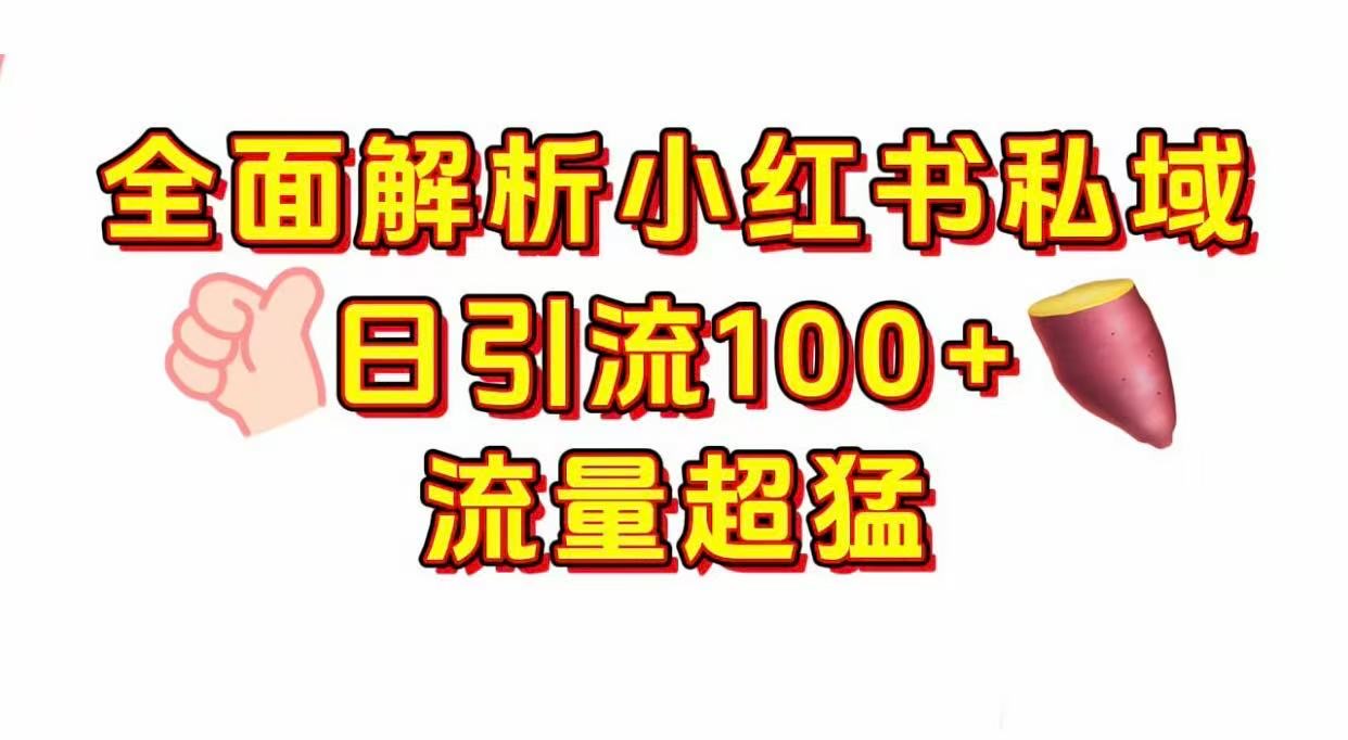 小红书私域引流 每天加100+-齐力副业