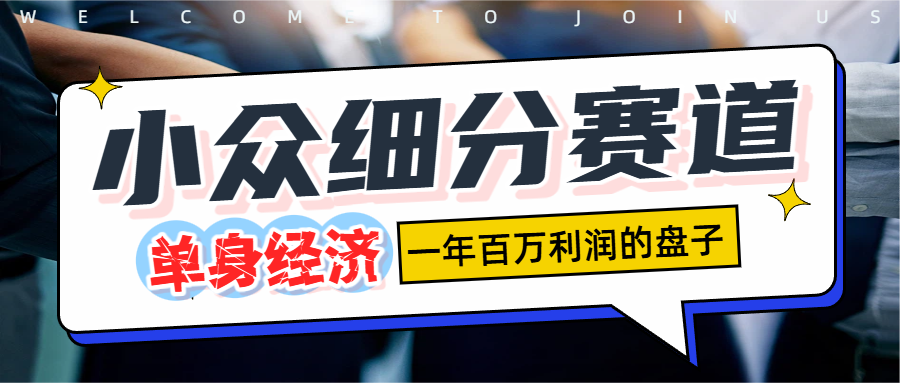 单身经济赛道，一天1000+-齐力副业