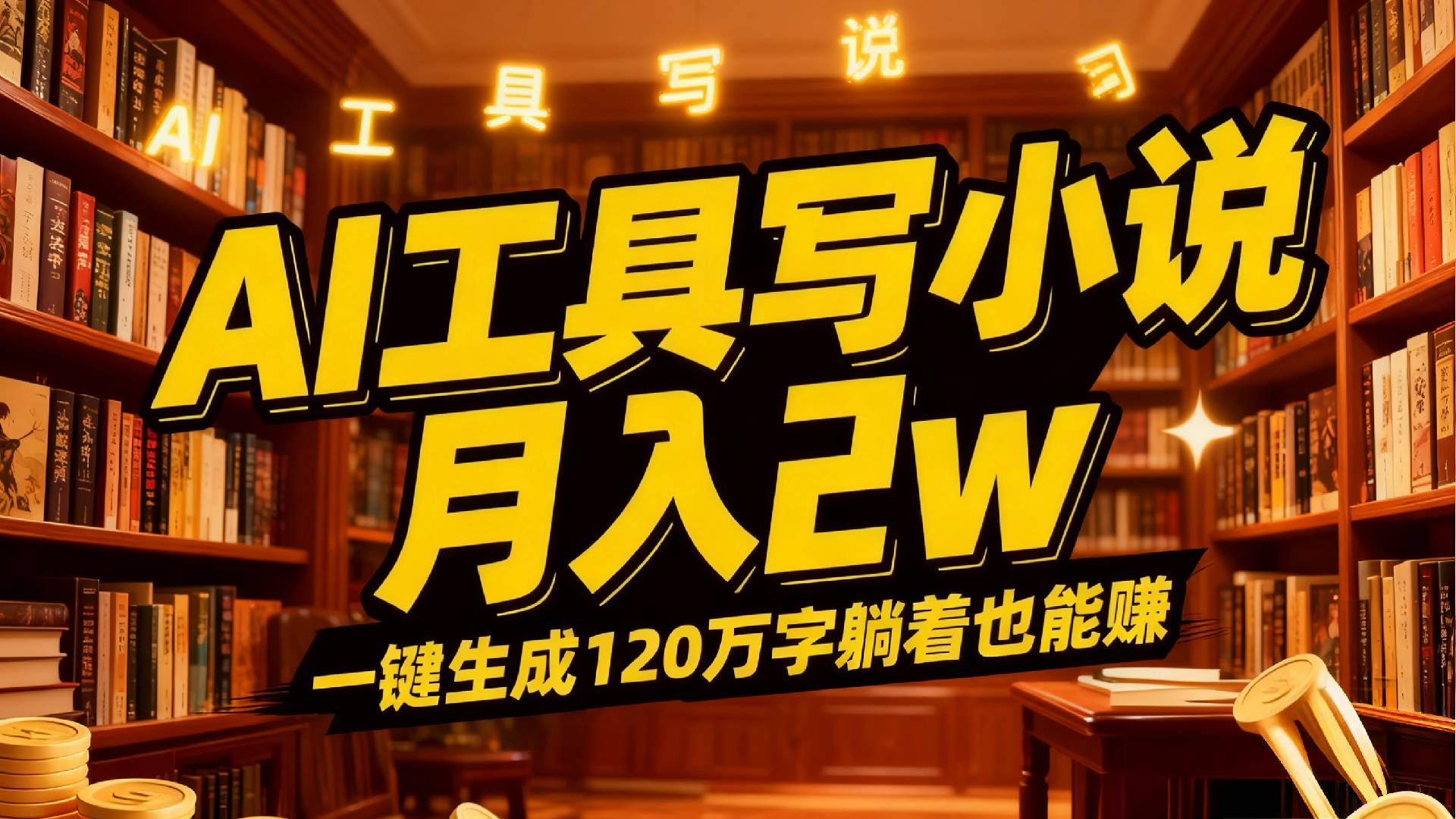 2026年AI工具写小说,一键生成120万字，躺着也能赚，月入2w+-齐力副业