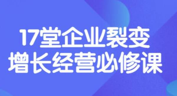 【副业项目3838期】张琦《盈利增长17堂必修课》企业裂变增长的经营智慧，带你了解增长的本质-齐力副业