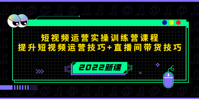 【副业项目4435期】2022短视频运营实操训练营课程，提升短视频运营技巧+直播间带货技巧-齐力副业