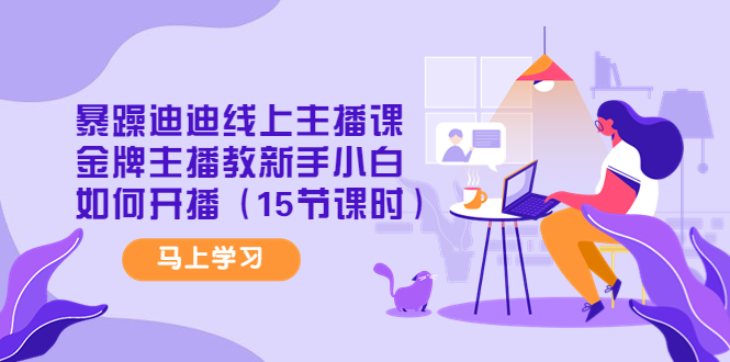 【副业项目4495期】暴躁迪迪线上主播课，金牌主播教新手小白如何开播（15节课时）-齐力副业