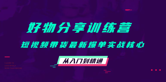 【副业项目4585期】好物分享训练营：短视频带货最新爆单实战核心，从入门到精通-齐力副业