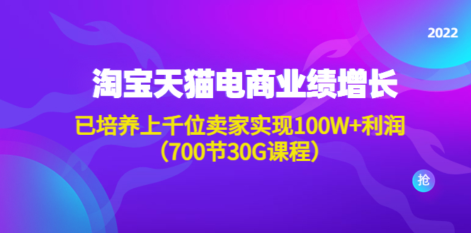 【副业项目4675期】淘系天猫电商业绩增长：已培养上千位卖家实现100W+利润（700节30G课程）-齐力副业