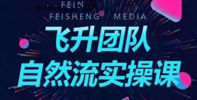 【副业项目6267期】飞升团队课程自然流实操课，抖音半无人起号主播间搭建教学-齐力副业