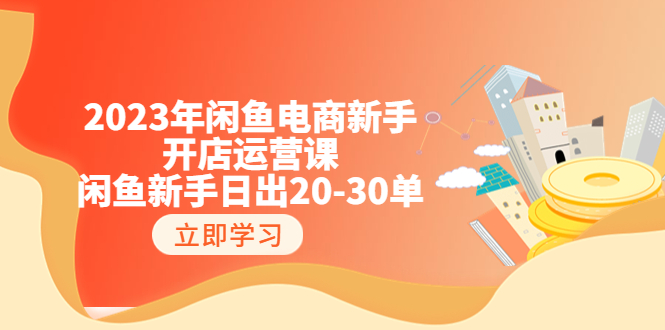 【副业项目6587期】2023年闲鱼电商新手开店运营课：闲鱼新手日出20-30单（18节-实战干货）-齐力副业