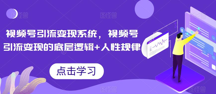 【副业项目6868期】视频号引流变现系统，视频号引流变现的底层逻辑+人性规律-齐力副业