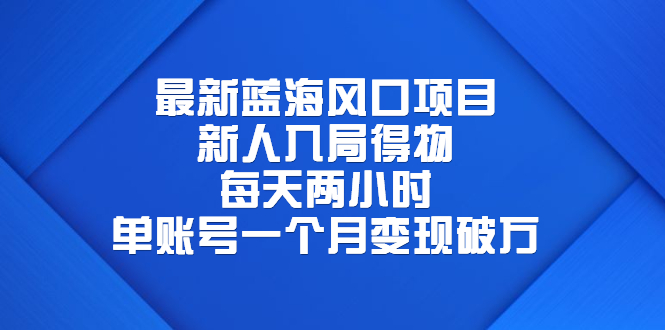 【副业项目6649期】最新蓝海风口项目，新人入局得物，每天两小时，单账号一个月变现破万-齐力副业