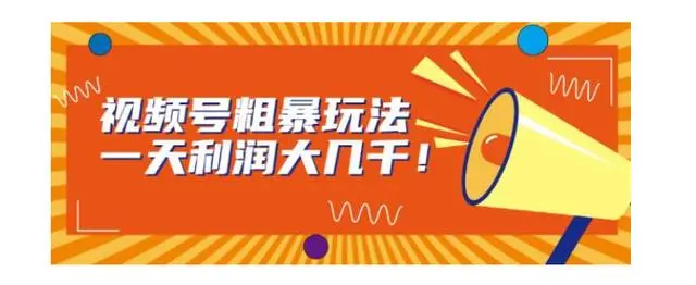 【副业项目7125期】视频号粗暴玩法，一天利润大几千！-齐力副业