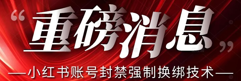 【副业项目7574期】【最新】小红书账号封禁强制换绑技术可日赚300-齐力副业