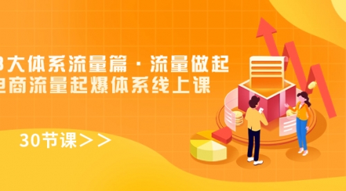 【副业项目7860期】8大体系流量篇·流量做起，电商流量起爆体系线上课（30节课）-知行副业网