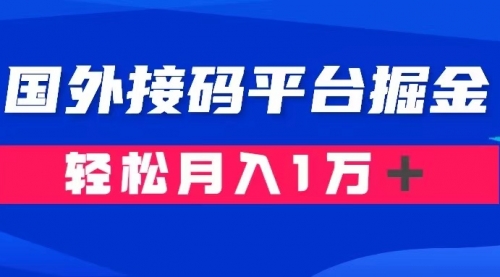 【副业项目8281期】通过国外接码平台掘金卖账号： 单号成本1.3，利润10＋，轻松月入1万＋-齐力副业