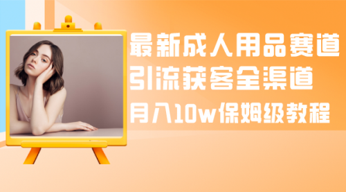 【副业项目8479期】最新成人用品赛道引流获客全渠道,月入10W保姆级-齐力副业