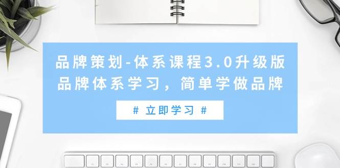 品牌策划-体系课程3.0升级版，品牌体系学习，简单学做品牌（高清无水印）-齐力副业