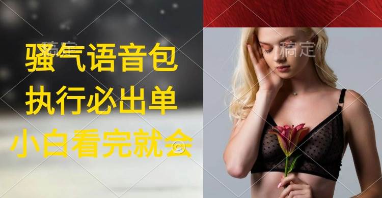 执行就出单,日入2000+,超火骚气语音包,小白看完课程就能马上实操-齐力副业