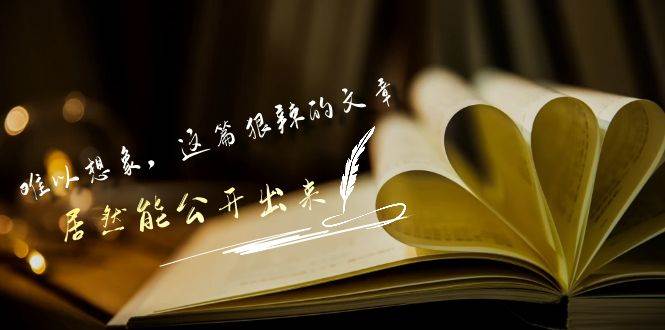 某付费文章《难以 想象，这篇狠辣的文章，居然能公开出来》-齐力副业
