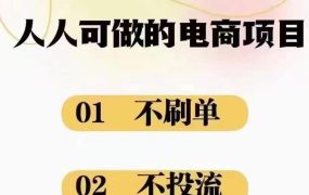 2024最新淘宝无货源电商，新手小白操作简单，长期稳定项目，日500-2000+-知行副业网