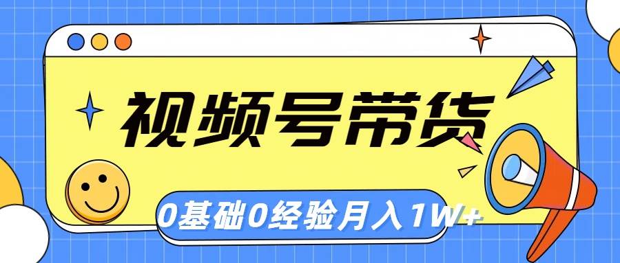 视频号轻创业带货,零基础,零经验,月入1w+-齐力副业