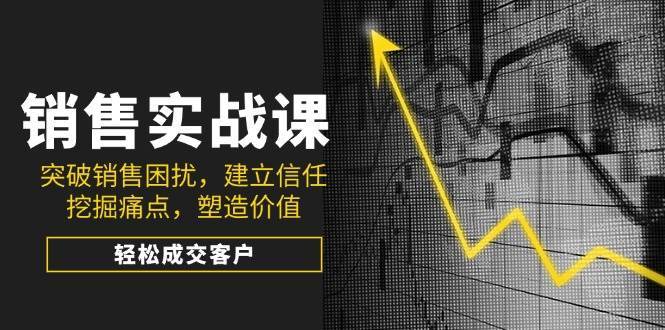 销售实战课，突破销售困扰，建立信任，挖掘痛点，塑造价值，轻松成交客户-齐力副业