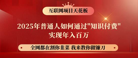 镰刀训练营超级IP合伙人，25年普通人如何通过“知识付费”年入百万！-齐力副业