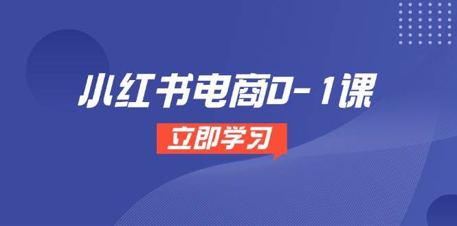 小红书电商0-1课，开店选品全流程，多平台素材处理与爆款笔记制作-齐力副业