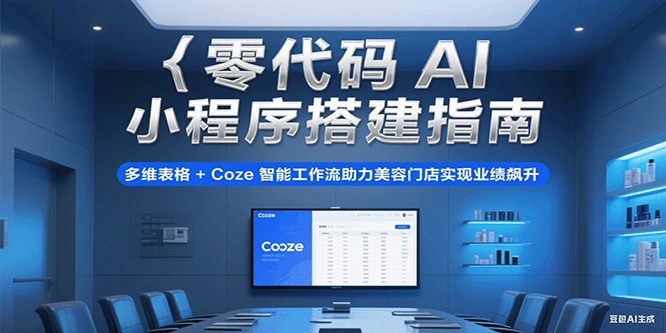 零代码AI小程序搭建指南，多维表格+Coze智能工作流助力美容门店实现业绩飙升-齐力副业
