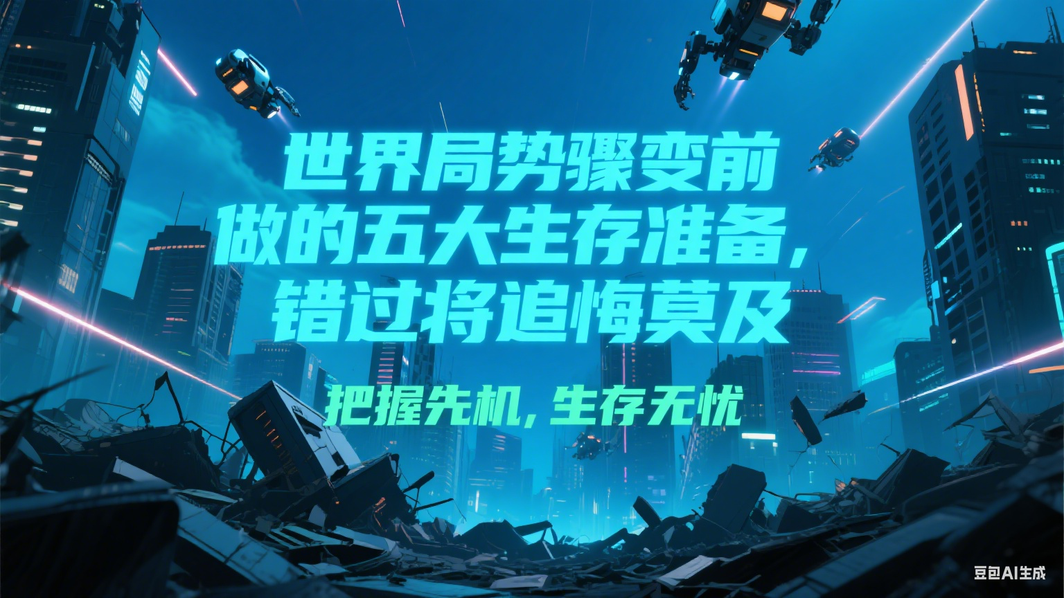 付费文章《世界局势骤变前必做的五大生存准备，错过将追悔莫及》-齐力副业