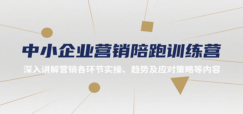 中小企业营销陪跑训练营，深入讲解营销各环节实操、趋势及应对策略等内容-齐力副业