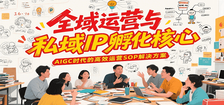 全域运营与私域IP孵化核心，AIGC时代的高效运营SOP解决方案-齐力副业