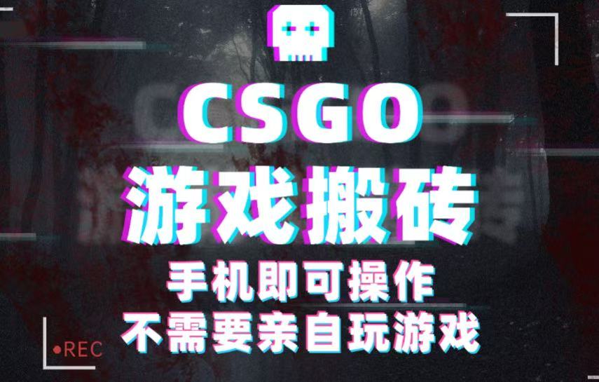 CSGO游戏挂机捡漏，单日扫货500+，年底小高峰上车可吃肉，手机即可操作兼职副业-齐力副业