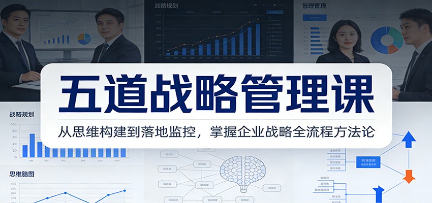 五道战略管理课：从思维构建到落地监控，掌握企业战略全流程方法论-齐力副业