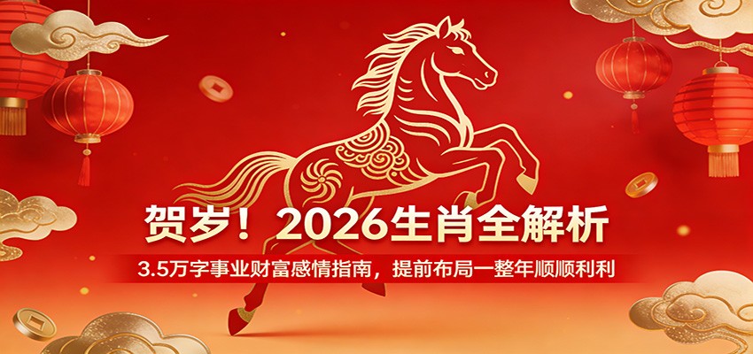 贺岁！2026生肖全解析，3.5万字事业财富感情指南，提前布局一整年顺顺利利-齐力副业