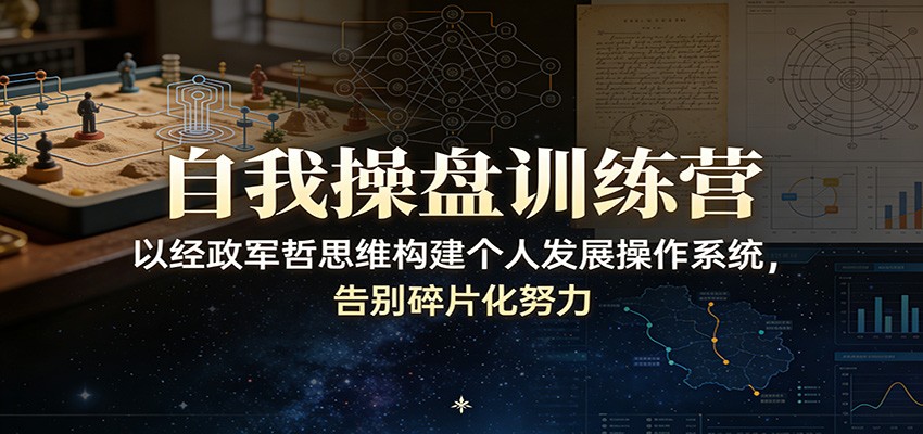 自我操盘训练营：以经政军哲思维构建个人发展操作系统，告别碎片化努力-齐力副业