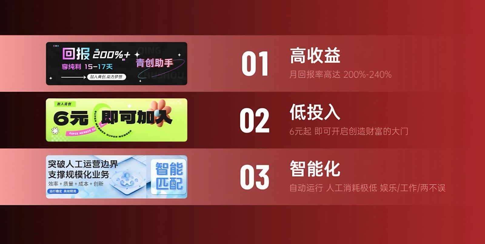 青创助手0门槛副业！每天手机挂机4小时日赚300+！无套路！插图1