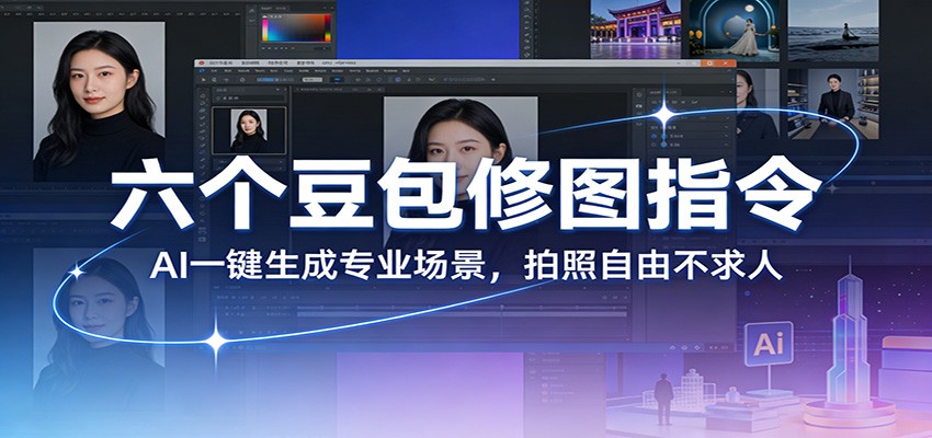 六个豆包修图指令：AI 一键生成专业场景，拍照自由不求人-齐力副业