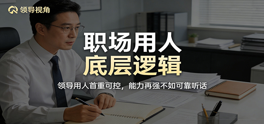 公众号付费文章：职场用人底层逻辑，领导用人首重可控，能力再强不如可靠听话-齐力副业
