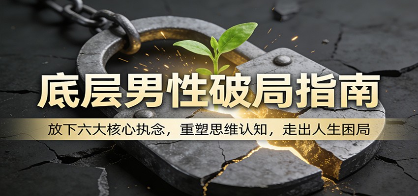 底层男性破局指南：放下六大核心执念，重塑思维认知，走出人生困局-齐力副业