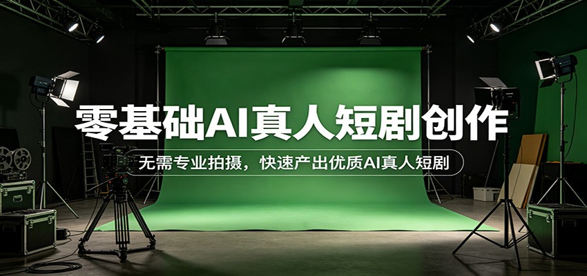 零基础AI真人短剧创作：无需专业拍摄，快速产出优质AI真人短剧-齐力副业