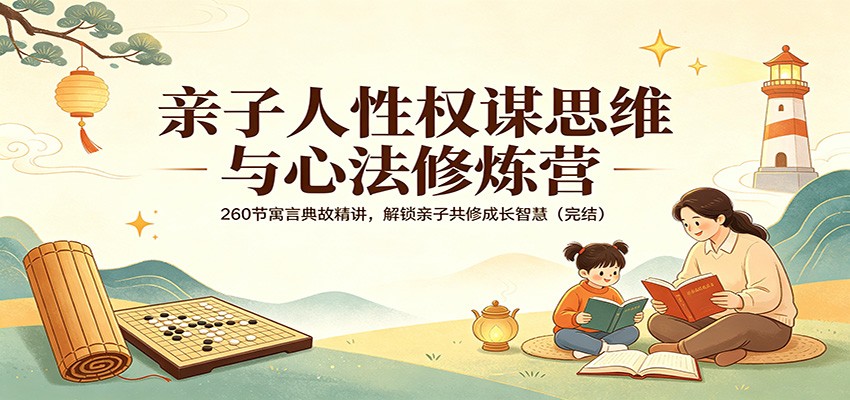 亲子人性权谋思维与心法修炼营：260节寓言典故精讲，解锁亲子共修成长智慧（完结）-齐力副业