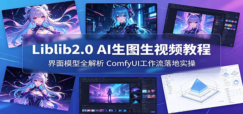 Liblib2.0 AI生图生视频教程：界面模型全解析，ComfyUI工作流落地实操-齐力副业