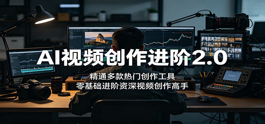 AI视频创作进阶2.0:精通多款热门创作工具,零基础进阶资深视频创作高手-齐力副业