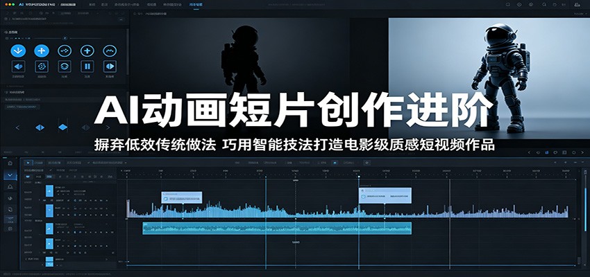 AI动画短片创作进阶：摒弃低效传统做法，巧用智能技法打造电影级质感短视频作品-齐力副业