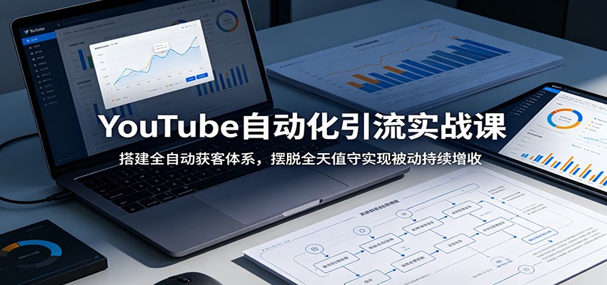 YouTube自动化引流实战课:搭建全自动获客体系,摆脱全天值守实现被动持续增收-齐力副业