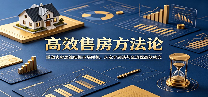 高效售房方法论:重塑卖房思维把握市场时机,从定价到谈判全流程高效成交-齐力副业