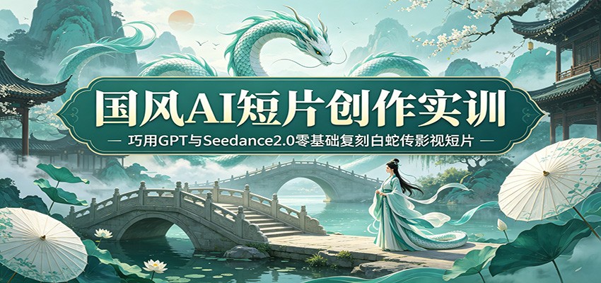 国风AI短片创作实训：巧用GPT与Seedance2.0零基础复刻白蛇传影视短片-齐力副业