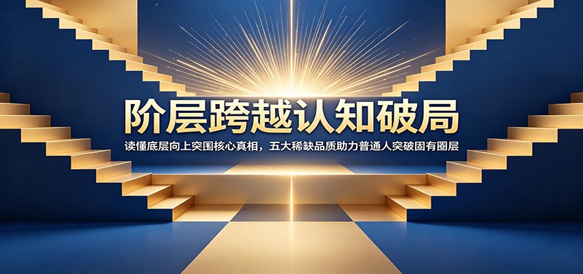 阶层跨越认知破局：读懂底层向上突围核心真相，五大稀缺品质助力普通人突破固有圈层-齐力副业