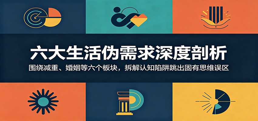 六大生活伪需求深度剖析：围绕减重、婚姻等六个板块，拆解认知陷阱跳出固有思维误区-齐力副业