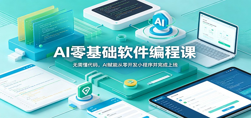 AI零基础软件编程课:无需懂代码,AI赋能从零开发小程序并完成上线插图 AI零基础软件编程课:无需懂代码,AI赋能从零开发小程序并完成上线插图